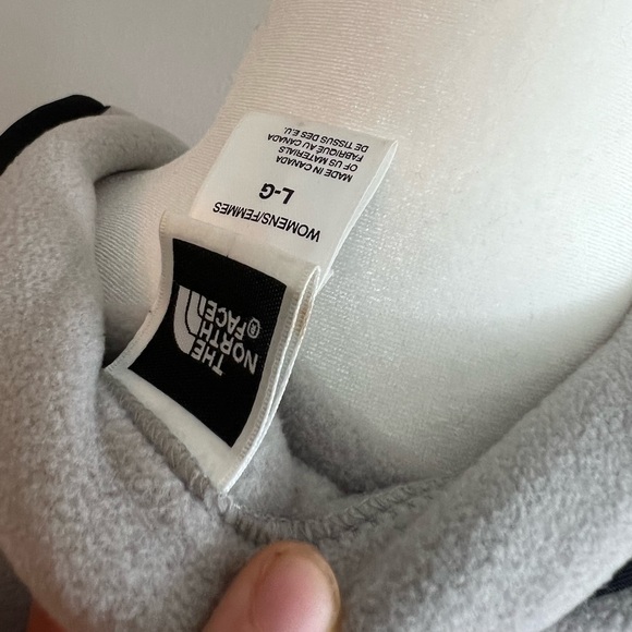 North face fleece half-zip grey size large - Picture 3 of 4